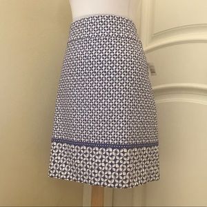 NWT Talbots blue and white casual skirt